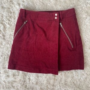 Maroon wrap skirt Cotton Candy LA